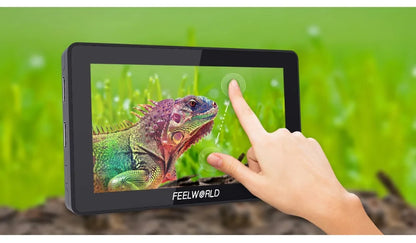 FEELWORLD F6 PLUS V2 6" DSLR Camera Field Monitor – 3D LUT, Touchscreen IPS, 1920x1080 FHD, 4K Support, Focus Assist