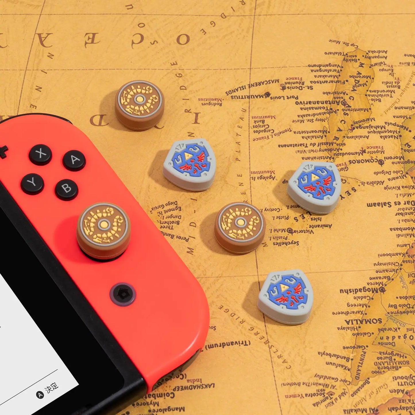 Soft Thumb Stick Grip Caps – Joystick Covers for Switch OLED, NS Lite, Skyward Sword & Monster Hunter Rise Joy-Cons