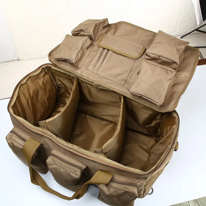 55L Tactical Duffel Bag – Large Camping Backpack for Hiking, Mountaineering, Travel & Gym, Men's Weekend Utility Bag