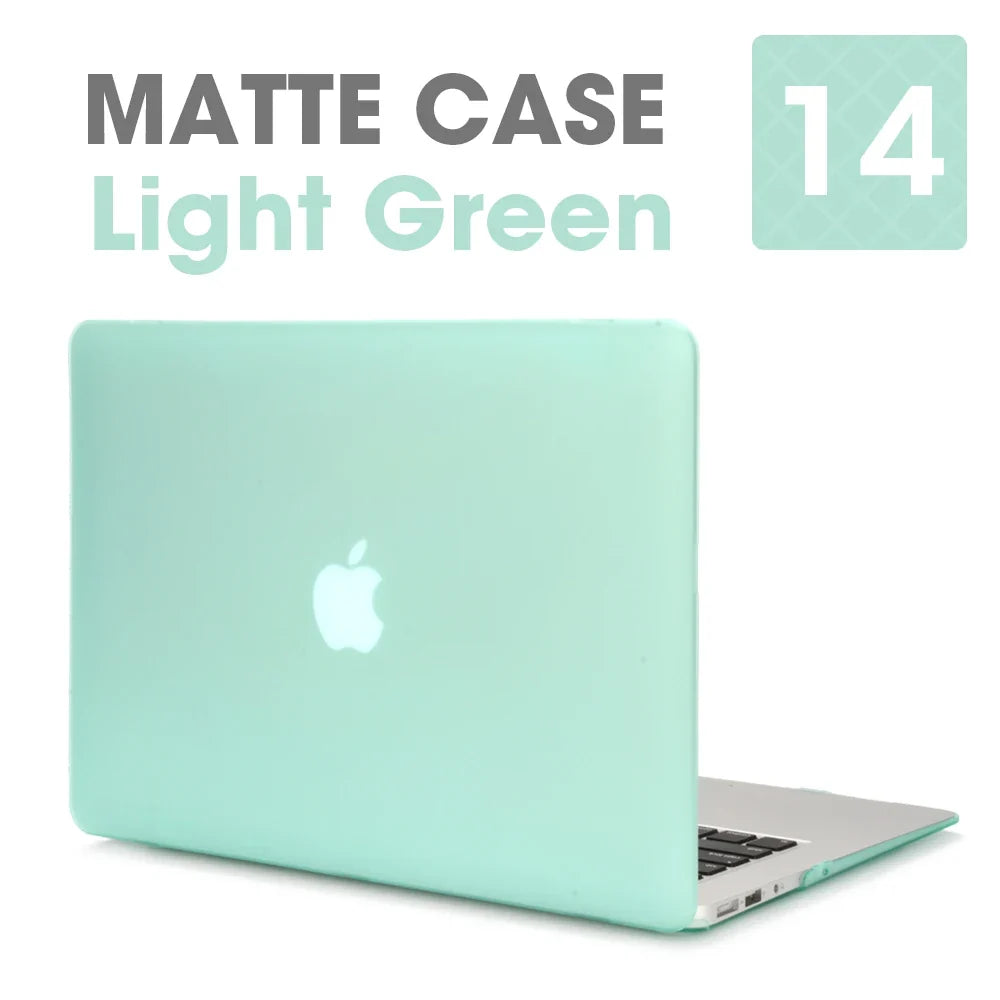 Matte Laptop Case Cover for MacBook Air & Pro - Slim Protective Hard Shell Case for 11 13 15 16 Inch Retina Touch Bar Models