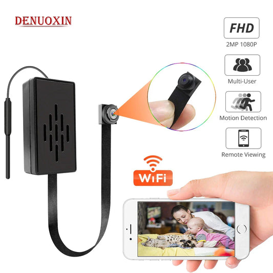 HD 1080P DIY Portable 4K WiFi Mini Camera — P2P Wireless Micro Camcorder with Motion Detection, Loop Recording, Remote Viewing, and Battery