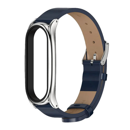 Leather Strap for Xiaomi Mi Band - Stylish Replacement Wristband for Mi Band 10/9/8/7/6/5 Mijobs Design