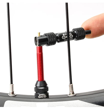 MUQZI MTB & Road Bike Valve Tool – Schrader & Presta Wrench for Tire Installation and Valve Core Removal