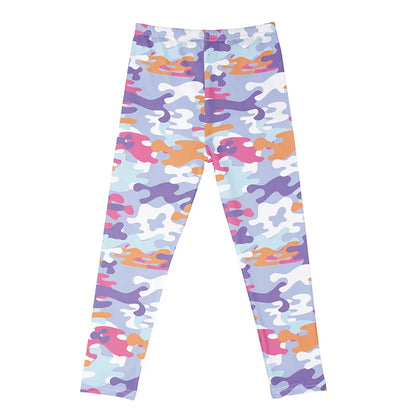 Kids Girls Cartoon Print Leggings – Soft Milk Silk Casual Stretch Sports Pants for Baby Girls Comfortable Trousers 4–12Y