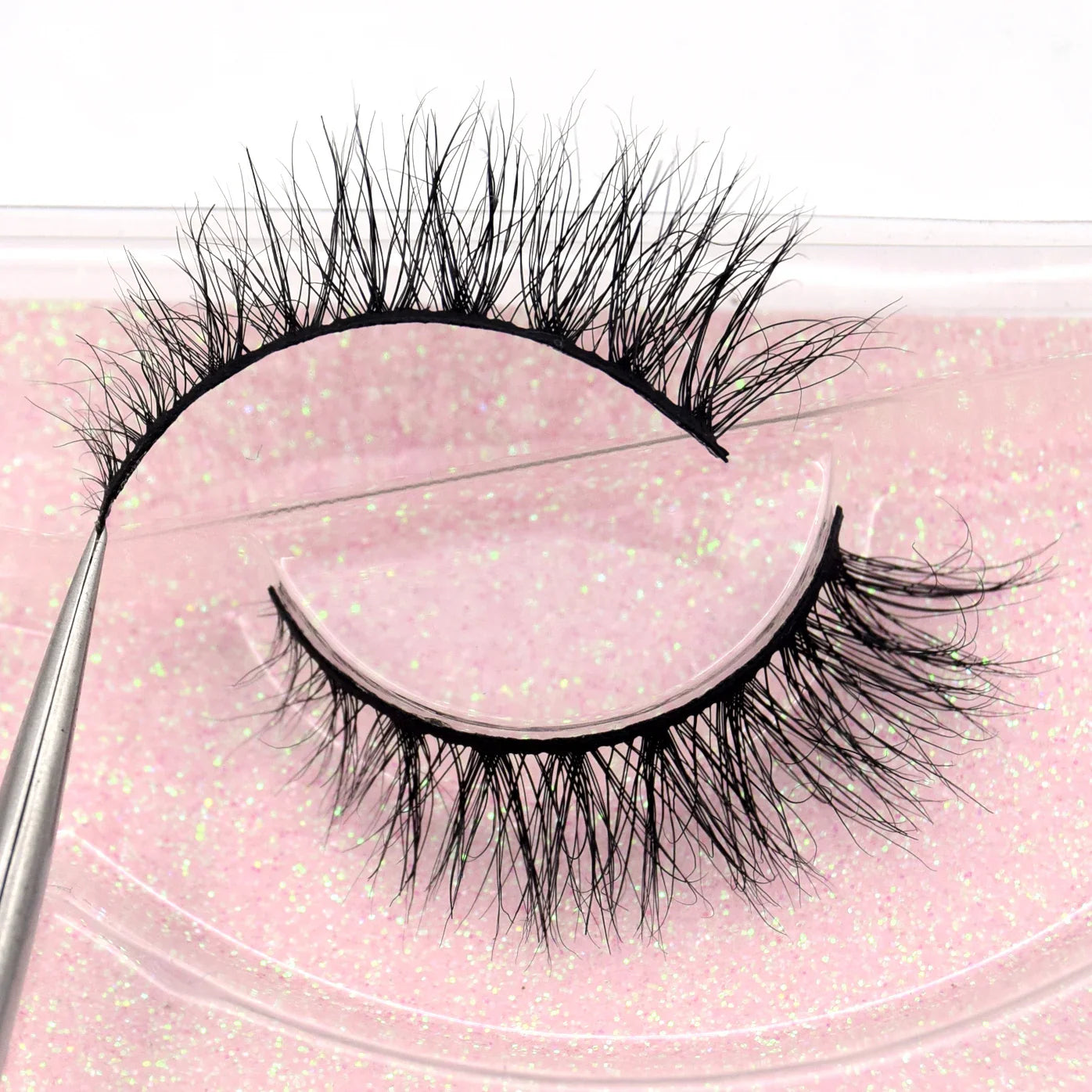 Visofree 13mm 3D Mink Eyelashes – Natural Long Handmade Cruelty-Free False Lashes for Makeup G04
