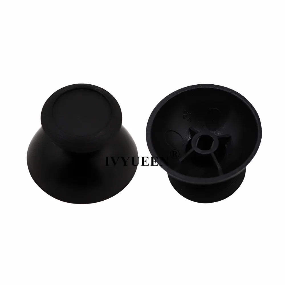 IVYUEEN 100PCS Black Analog Stick Caps – Thumb Grip Covers for PS5, PS4, PS3 & Xbox Controllers