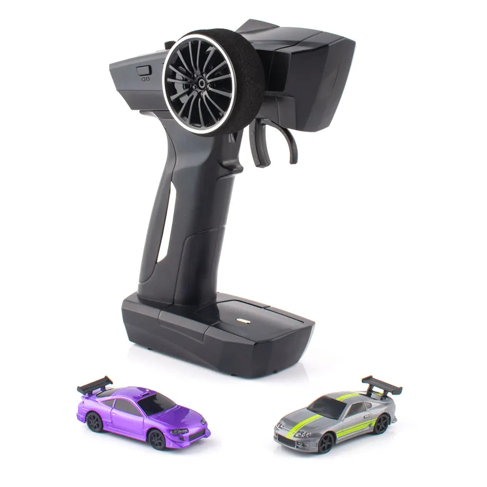 Turbo Racing 1:76 RC Drift Car | C64/C72/C73/C74 with Gyro & Full Remote Control for Kids & Adults