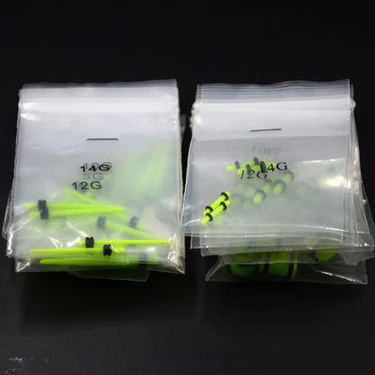 36PCS Acrylic Ear Gauge Taper & Plug Stretching Kit — Mixed Color Flesh Tunnel Expansion Jewelry 14G-00G