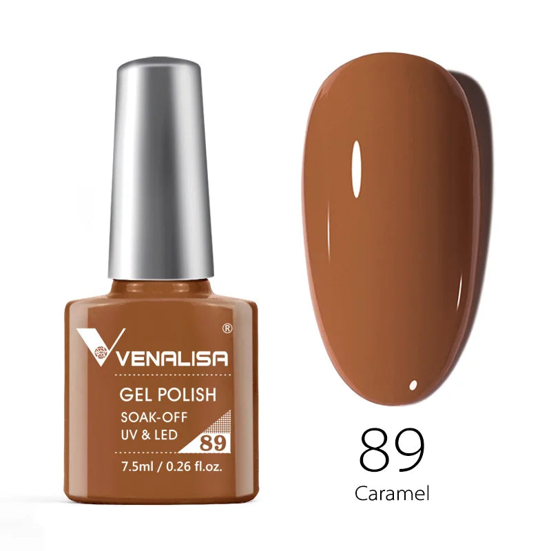 VENALISA 7.5ml HEMA-Free Nail Gel Polish – VIP4 Semi-Permanent Soak-Off UV/LED Gel Varnish, Full Coverage Nail Lacquer
