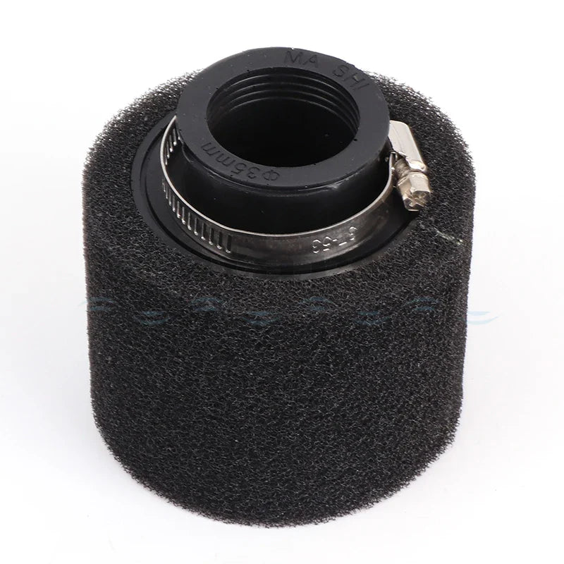 35–60mm Foam Air Filter – Red Elbow Neck Sponge Cleaner for Scooter, Dirt Bike, Motorcycle | Kayo BSE Compatible