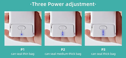 saengQ Mini Portable Bag Sealer – Multi-Function Home Plastic & Snack Storage Sealing Machine