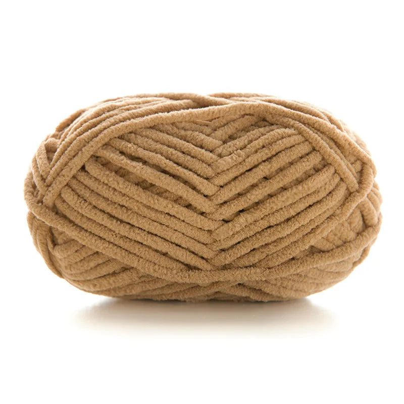 50g/Ball DIY Knitting Yarn – Soft Wool for Baby Scarf, Hat, Chunky Crochet Thread