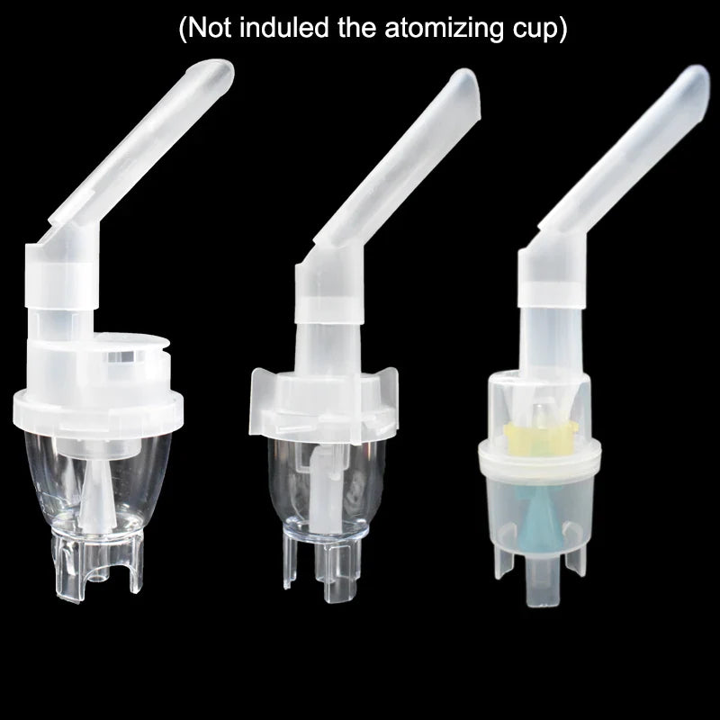 3-Piece Household Nebulizer Kit — Inhaler Cup and Compressor Mouthpieces, Medical Steam Inhaler Accessories
