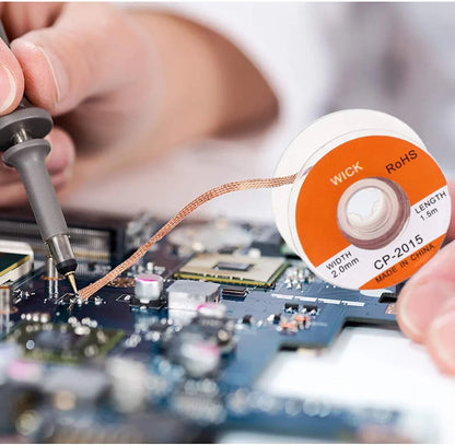 Solder Wire Desoldering Braid – Flux-Infused Wick for BGA and Electronic Repair