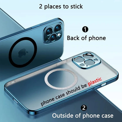 2-Pack MagSafe Magnetic Ring Plate — Universal Metal Sticker for Wireless Charging & Car Mount Holder
