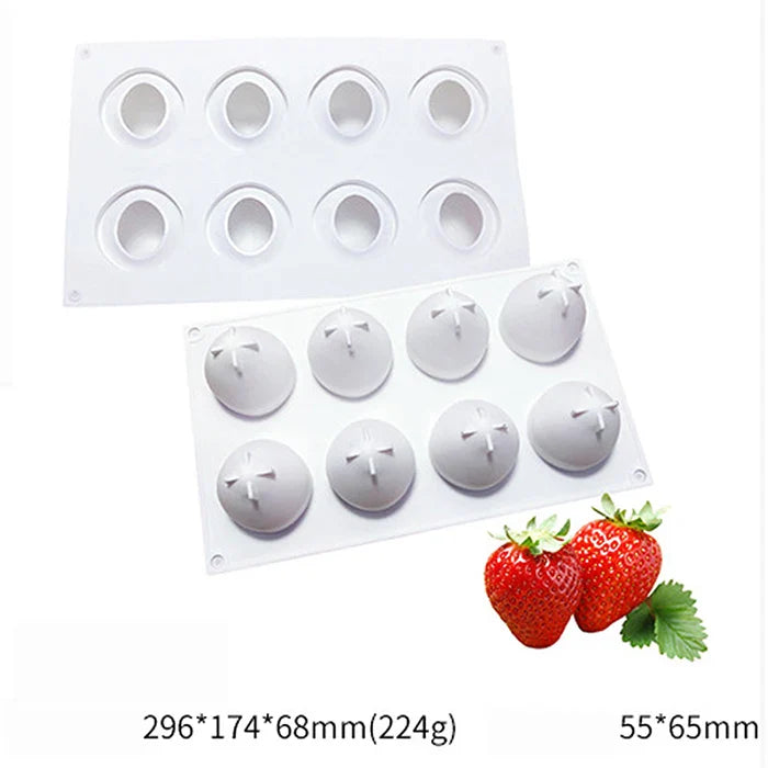 Fruit Series Silicone Cake Mold — Pineapple, Pear, Peach, Mango, Orange & Strawberry for French Dessert & Mousse Baking