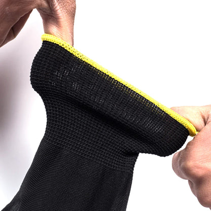 10/20 Pair Logo-Free Polyurethane Safety Work Gloves - Palm Coated Repair Gloves for Carpenters and Repairmen