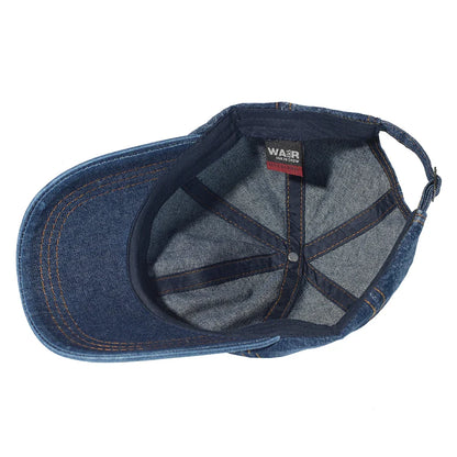 Vintage Washed Cotton Baseball Cap – Adjustable Denim Dad Hat for Men & Women, Low Profile Trucker Style