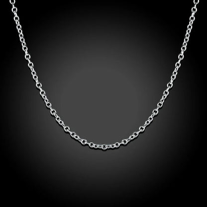 10PCS 925 Sterling Silver Snake Chain Necklaces — 1mm, 16–30 Inch for Women & Men, Fashion Jewelry