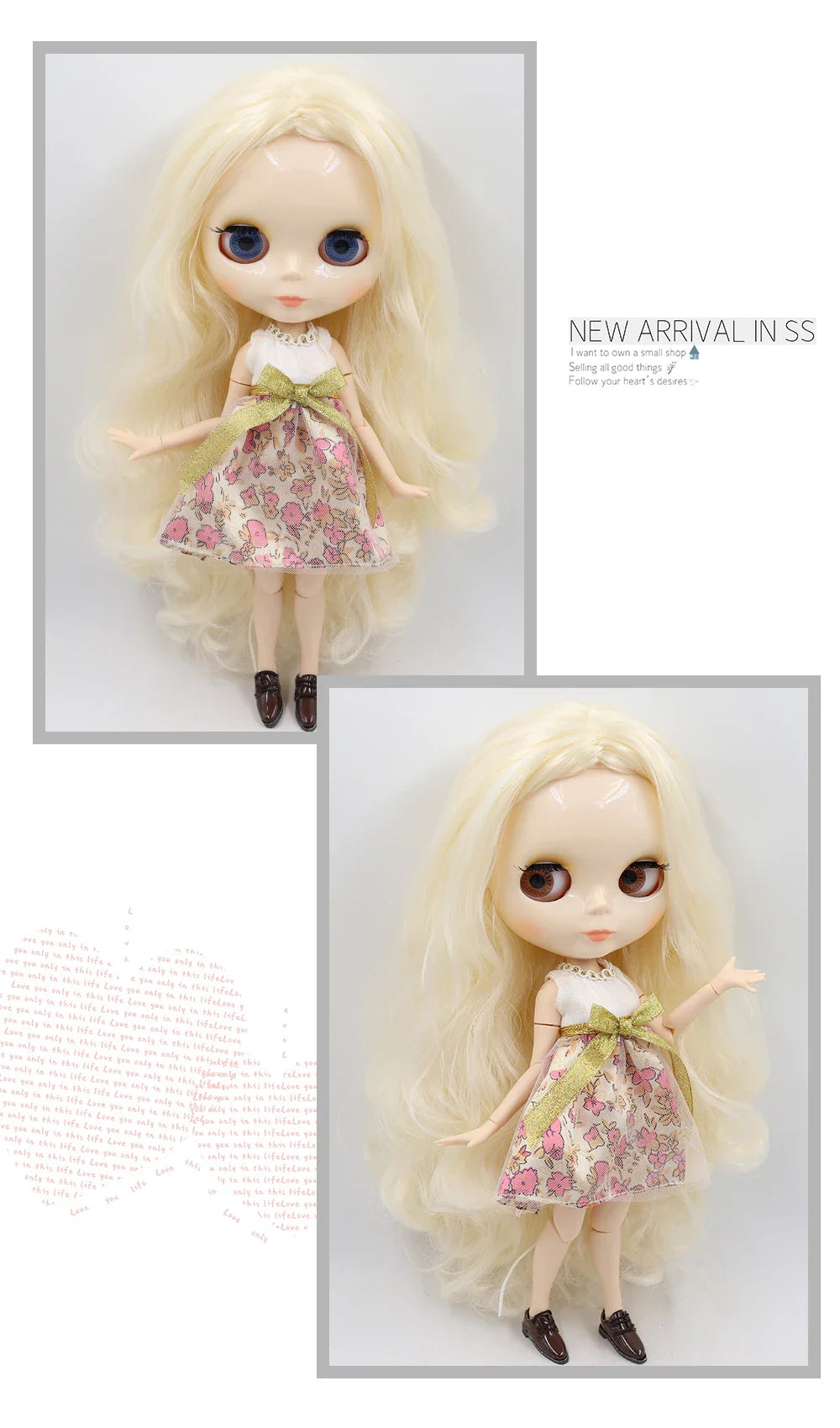 ICY DBS Blythe Doll 1/6 BJD Jointed Body — 30cm White Skin Anime Doll with Shiny & Matte Face, Special Price Gift Toy