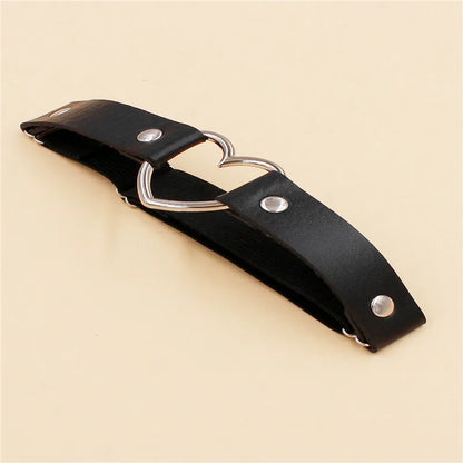 2022 Women's Sexy Elastic Harness Heart Leg Chain Garter Belt – Cosplay Spike Thigh Ring, High-Quality Elastic