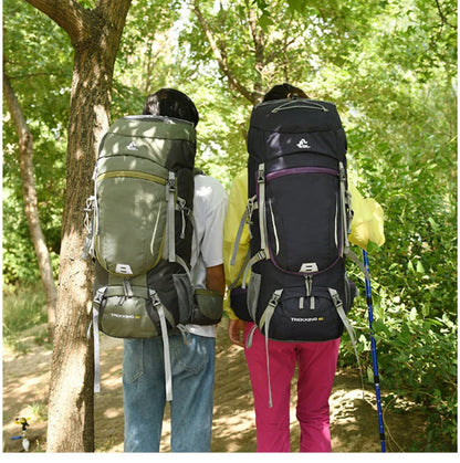 Men’s 60L Large Hiking Backpack — Mountaineering, Camping, Climbing & Outdoor Sport Rucksack XA108Y