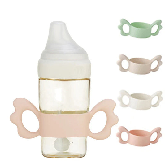 Newborn Bottle Grip Handle – Wide Caliber Milk Bottle Hand Shank for Hegen Baby Feeding Bottle Accessories