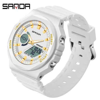 SANDA LED Digital Sports Watch – Waterproof Military Outdoor Watch for Men, Women & Teens