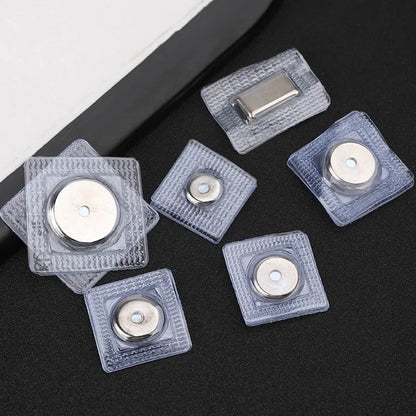 5 Pairs Invisible Magnetic Snaps Buttons - Strong PVC Hidden Metal Fasteners for Overcoats, Handbags, Garments & DIY Scrapbooking