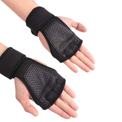 Men's and Women's Training Gloves: Fitness, Bodybuilding, Weightlifting Gym Hand Wrist Palm Protector Gloves - Workout Support
