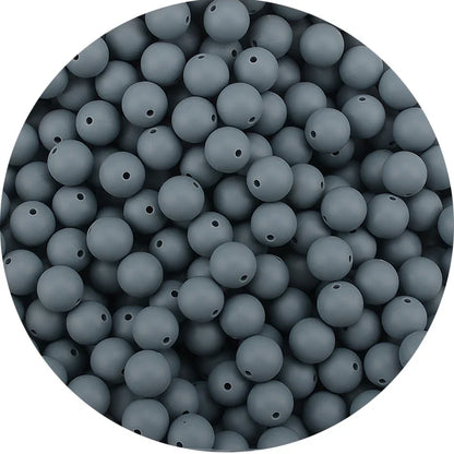 LOFCA Silicone Teething Beads - 20pcs 15mm Round Baby Chew Beads for DIY Teether Toys Infant Accessories