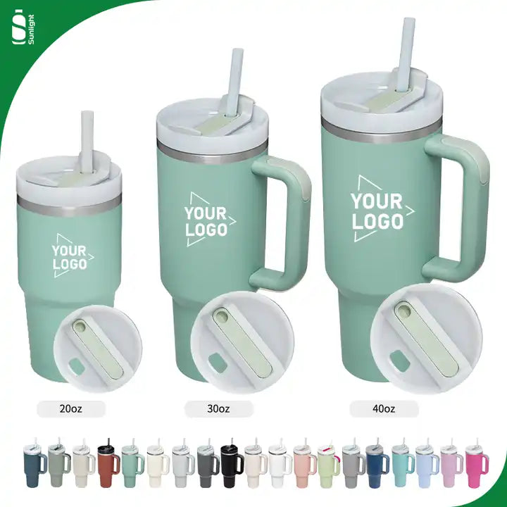 H2.0 Customizable Outdoor  Flowstate Tumbler with Handle - Available in 20oz, 30oz, & 40oz