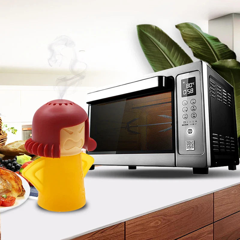 Angry Mama Microwave Steam Cleaner - Easy-Clean Oven and Fridge Steam Cleaning Tool for Microwaves and Appliances