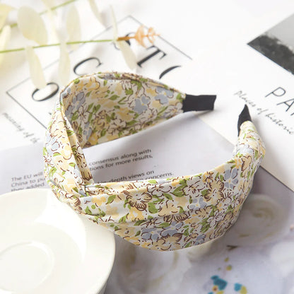 Fashion Leopard Print Headband — Wide Cross Elastic Bow Hairband for Women & Girls Hair Accessories