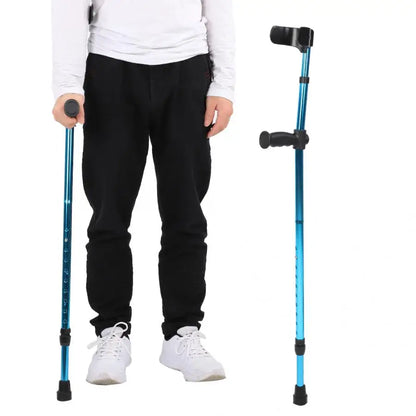 Adjustable Folding Aluminum Crutch – Telescopic Underarm Cane for Seniors & Disabled