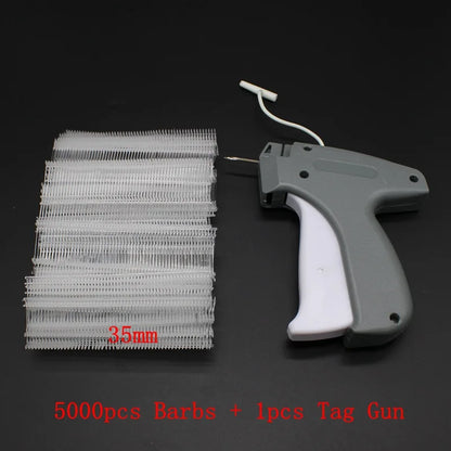Tag Gun with 1000 or 5000pcs 35mm Barbs — Garment Price Label Tagging Kit