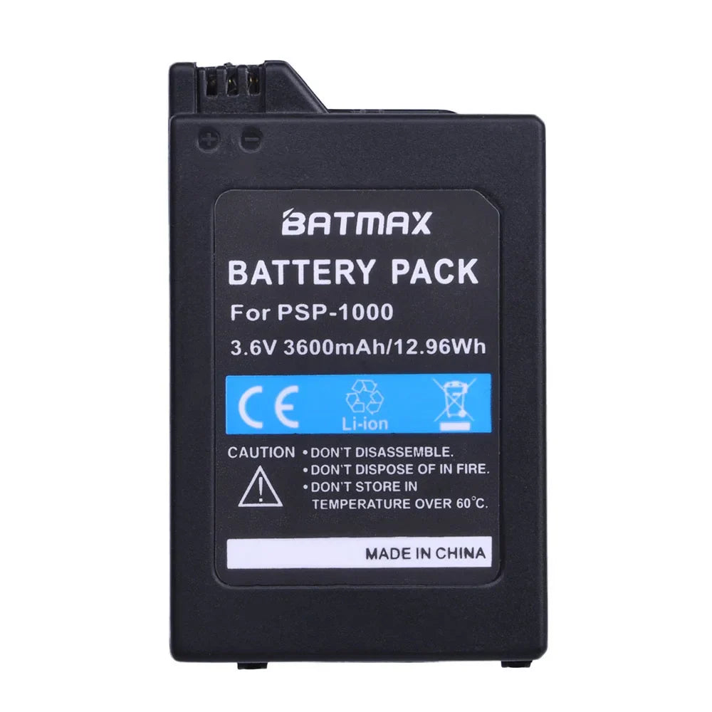 Batmax 3600mAh PSP1000 Battery — Replacement PSP-1000 Power Pack for Sony PlayStation Portable (1001-1006)