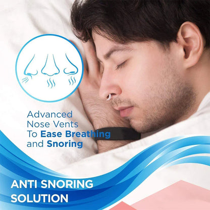 8PCS Anti-Snoring Nose Clips – Nasal Dilator Silent Sleep Aid Device for Men