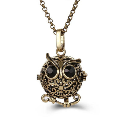Mexico Music Ball Hollow Zircon Pendant Necklace – Vintage Perfume Aromatherapy Locket for Women