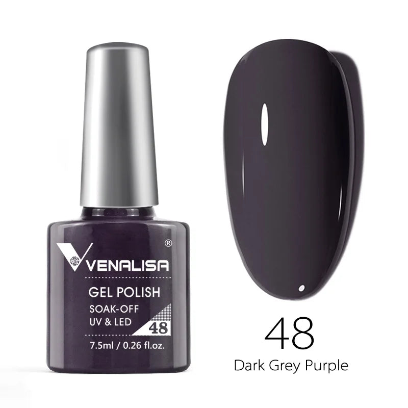 VENALISA 7.5ml HEMA-Free Nail Gel Polish – VIP4 Semi-Permanent Soak-Off UV/LED Gel Varnish, Full Coverage Nail Lacquer