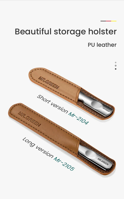 MR.GREEN Double-Sided Nail File — Stainless Steel Manicure & Pedicure Tool for Professional Finger & Toe Care