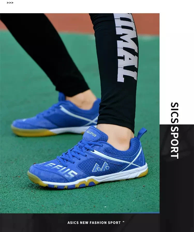 Unisex Non-Slip Breathable Table Tennis Shoes – Wear-Resistant Sports Training Sneakers