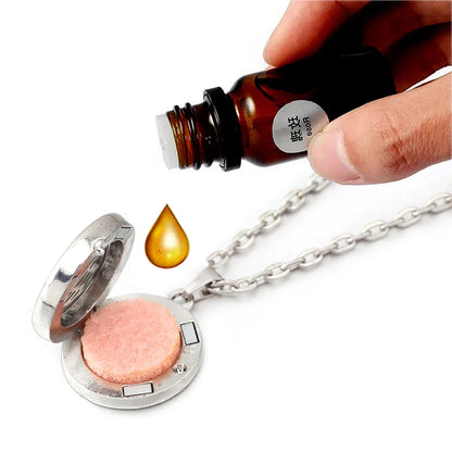 Stainless Steel Tree of Life Aromatherapy Necklace – Essential Oil Diffuser Pendant for Women
