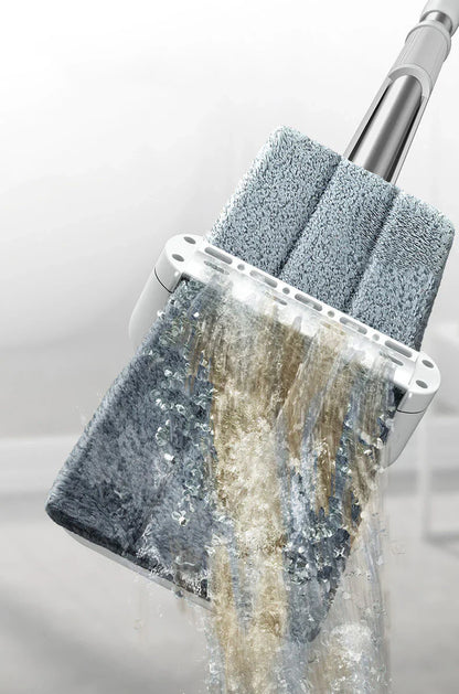 Mmagic 360° Rotation Spin Mop | Flat Mop Cleaner with Bucket for Easy Floor & Home Cleaning | Wash & Dry Mop System