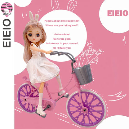 Slim 26cm BJD Doll for Girls – 13 Movable Joints with Princess Outfit, Blue Eyes & Eyelash Accessories