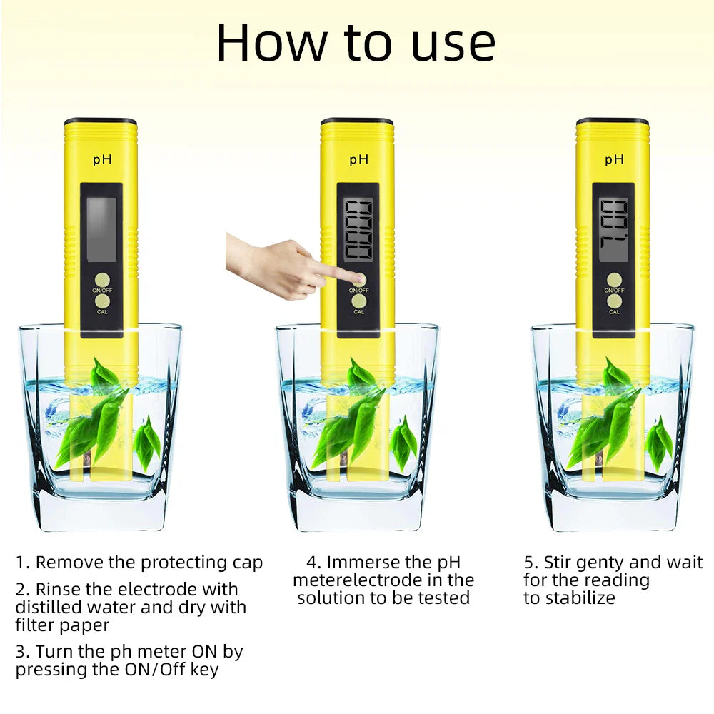 PH & TDS Meter Digital Water Quality Tester - 0-14 PH, 0-9990PPM, LCD Water Purity Analyzer for Aquarium & Filter