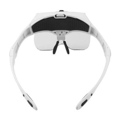Adjustable Illuminated Magnifying Glass – 1.0X–3.5X Loupe with 2 Lights for Reading & Detail Work