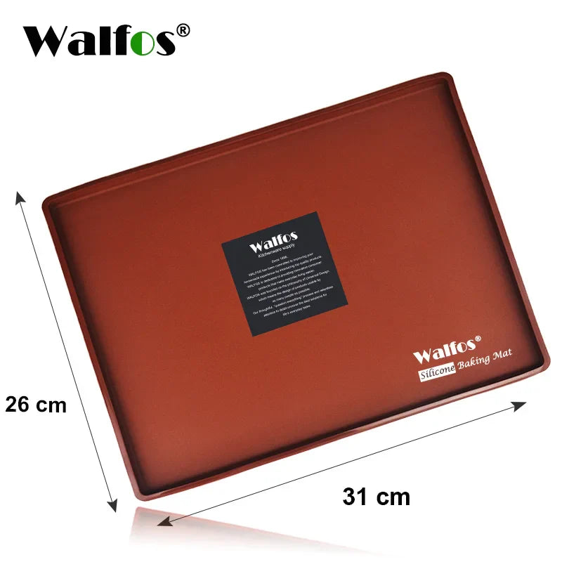 Walfos Food-Grade Silicone Baking Mat – Non-Stick DIY Cake Pad & Oven Liner for Swiss Roll & Bakeware Use