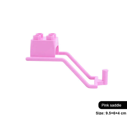 New Large Building Blocks Toys – Cartoon Princess Carriage, Car & Airplane Vehicle Models, Big Bricks Gift for Kids