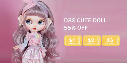 DBS Blyth Doll Toy – 30cm Joint Body Bald Head DIY Doll without Eyechips, Loose Scalp